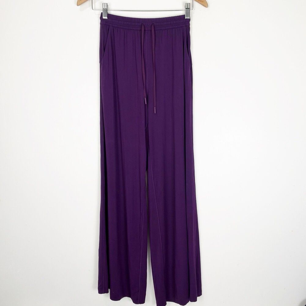 Lululemon Modal High Rise Wide Leg Lounge Pant Dramatic Magenta Purple Sz 4 NWOT